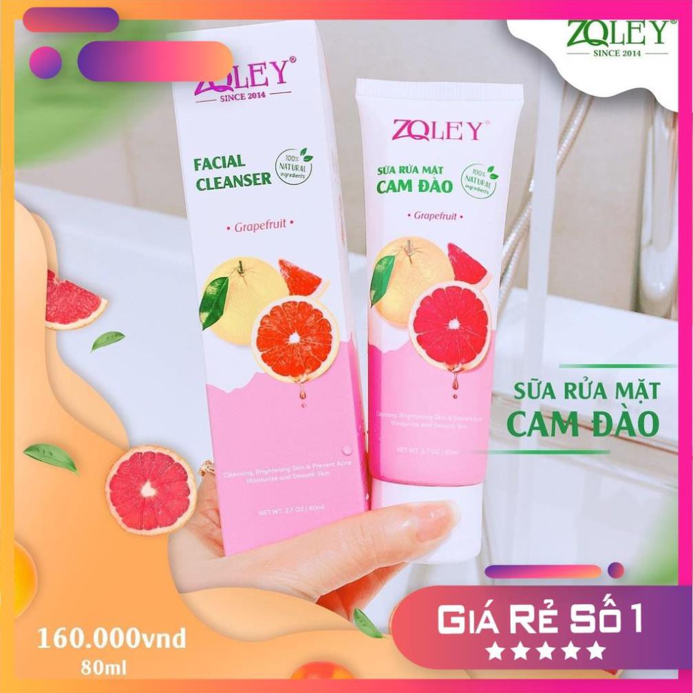 Sữa Rửa Mặt Cam Đào Zoley 80ml