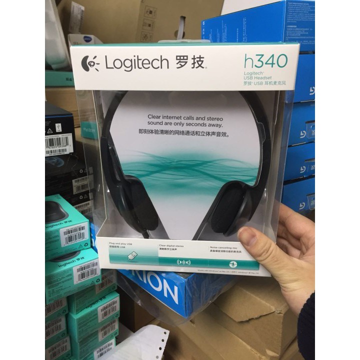 TAI NGHE CHỤP TAI CÓ MICRO CAO CẤP LOGITECH H340