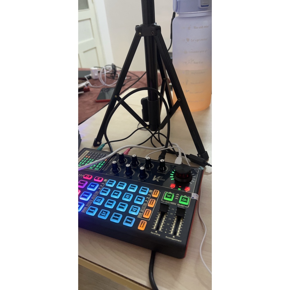Mic Thu Âm Micro Livestream Trọn Bộ Soundcard K300 & Mic BM900 Hát Thu Âm Livestream Karaoke online các app