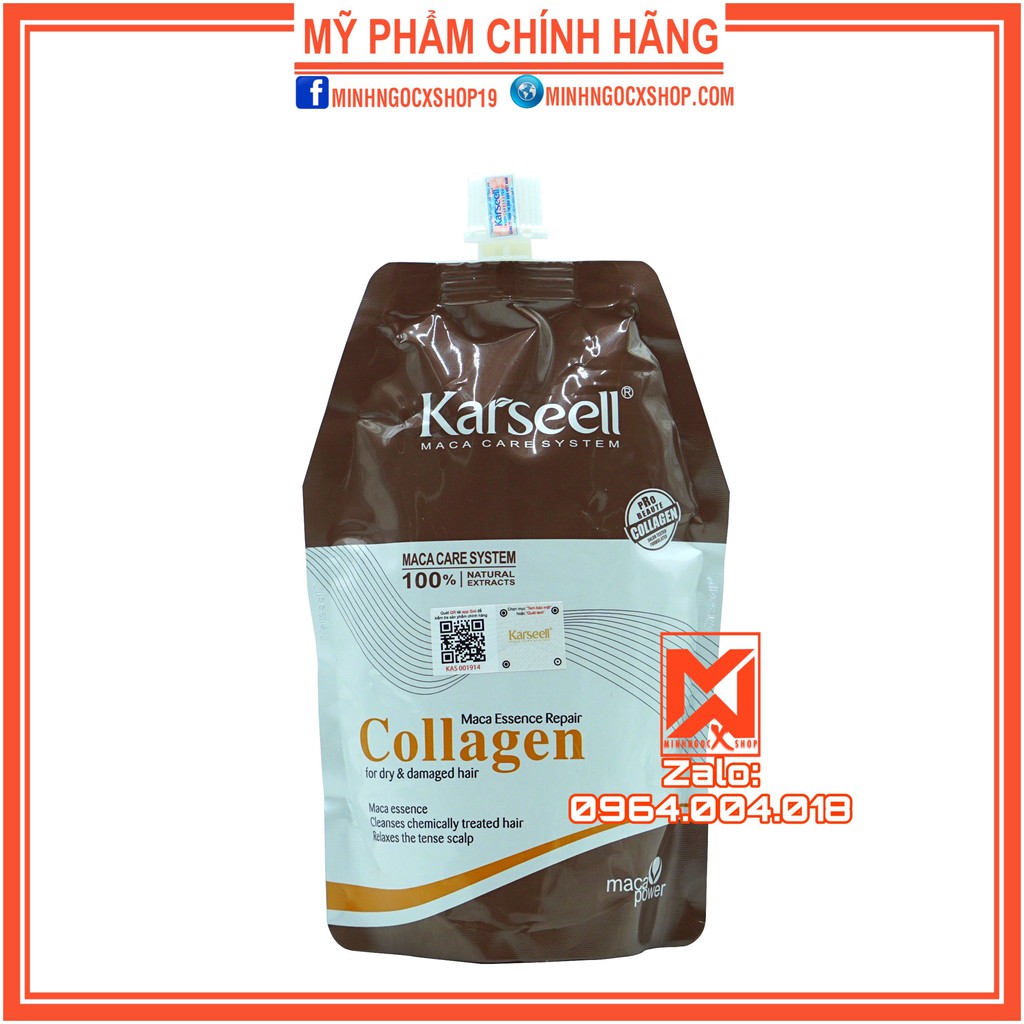 ✅[ KARSEELL ] Ủ TÓC COLLAGEN - KEM Ủ TÓC PHỤC HỒI COLLAGEN KARSEELL 500ML CHÍNH HÃNG