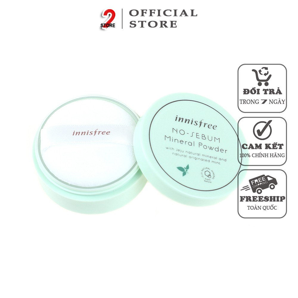 [MẪU MỚI] Phấn Phủ Kiềm Dầu Innisfree No Sebum Mineral Powder 5g