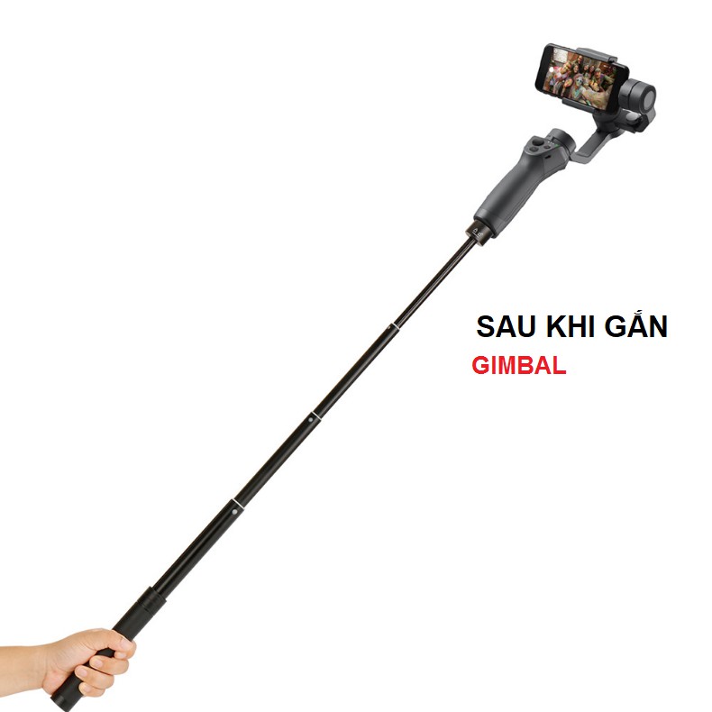 Tay cầm nối dài gimbal Dji Osmo Mobile 3 hoặc dùng cho GoPro 8 / 7 / 6 / 5  bằng hợp kim chắc chắn hãng Ulanzi