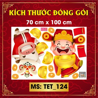 DECAL TRANG TRÍ TẾT 2021 COMBO SỐ 74
