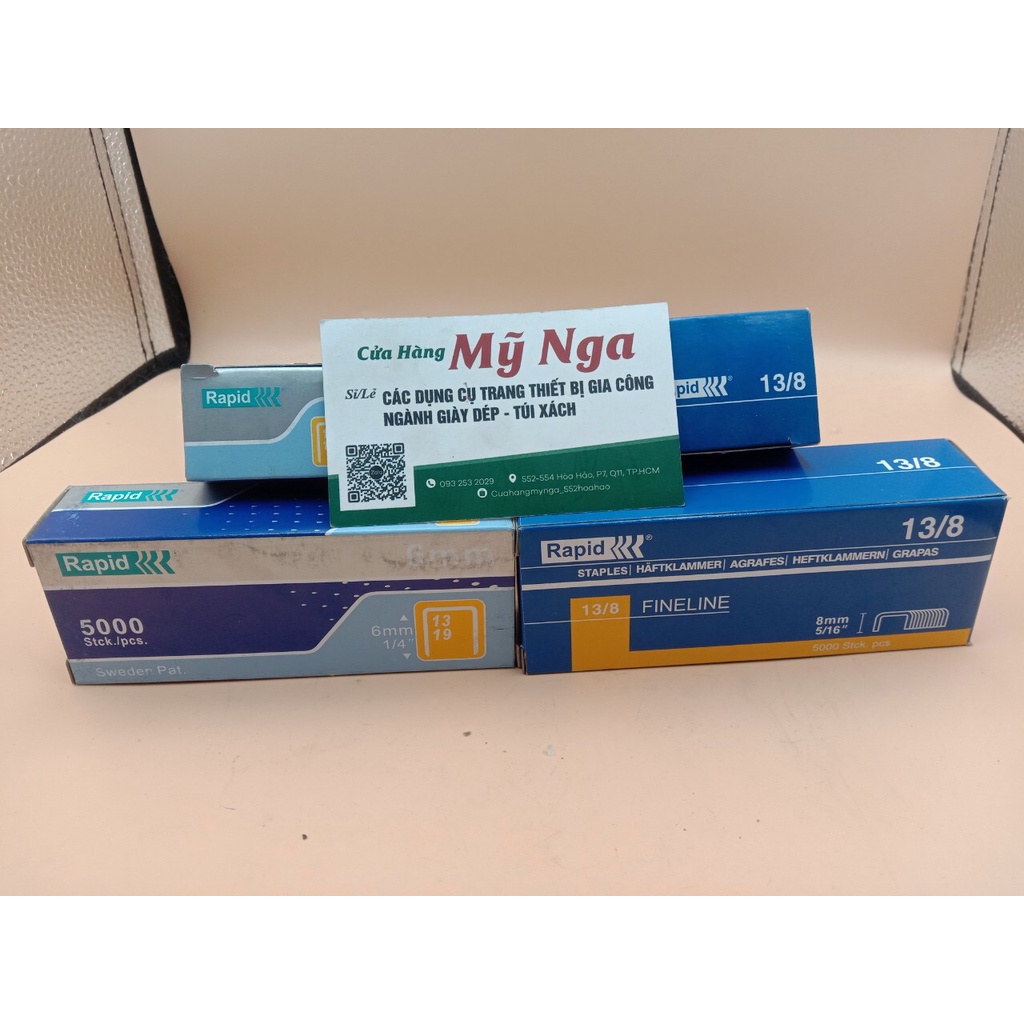 Đinh bấm rapid dùng cho máy bấm ghim yên xe cầm tay