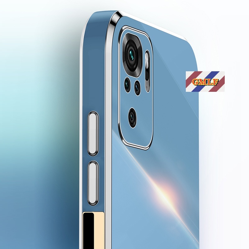 Ốp Điện Thoại Silicon Mạ Viền 6D Cho Xiaomi Redmi Note 10 9 Pro 10S 9S 7S 8 7