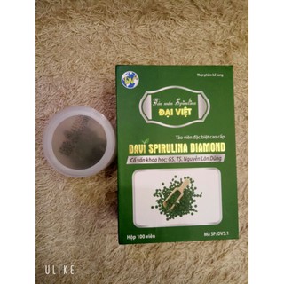 Tảo xoắn spirulina davi tách lẻ 60 viên , hỗ trợ điều trị táo bón, dạ dày, đường ruột yếu