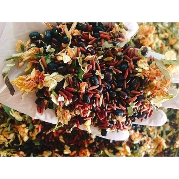 Trà hoa ngũ cốc mát gan, trà hoa thương hiệu Việt giải nhiệt mùa hè, thanh lọc cơ thể (300gr)