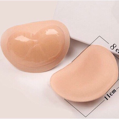 Bộ 2 Mút độn ngực siêu nâng Silicone dính chống trượt - Mút độn tăng size - Miếng dán bikini