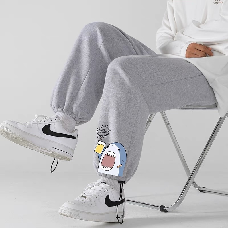 Quần LONGPANT Dây Rút Unisex Hoạ Tiết Cá Mập
