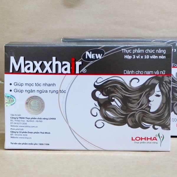 Viên uống Maxxhair, hỗ trợ giúp ngăn ngừa rụng tóc, giúp mọc tóc nhanh, hỗ trợ giúp tóc suôn mượt