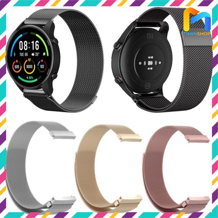 Dây đeo Xiaomi Mi Watch/ S1/ S1 Active - Dây thép, khóa nam châm (DT)