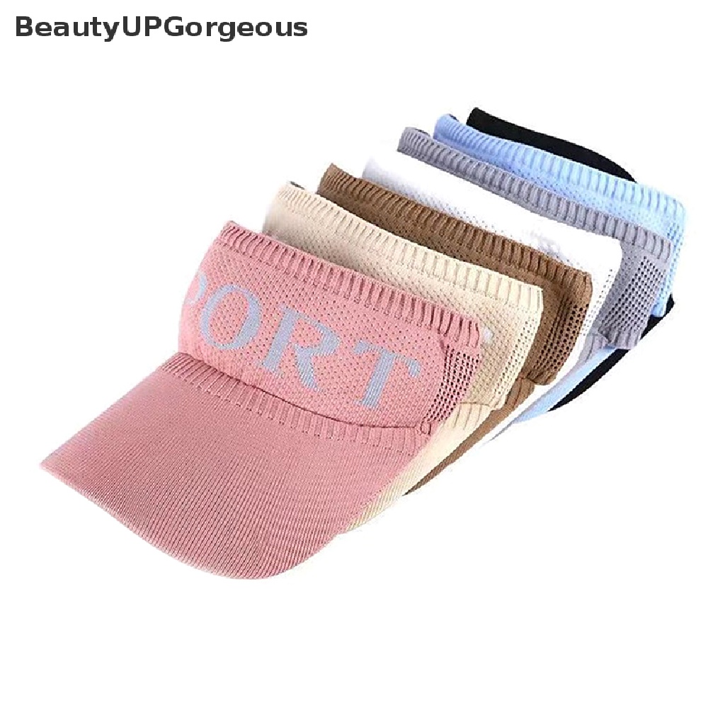 [BeautyUPGorgeous] Mũ Dệt Kim Rộng Vành Hở Chóp Màu Trơn Thời Trang Đi Biển Mùa Hè Dành Cho Nữ