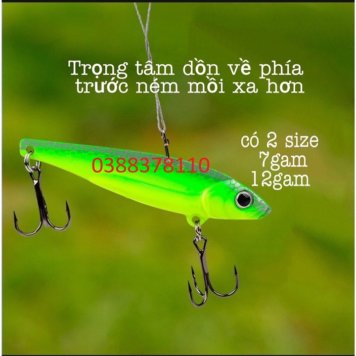 Mồi Câu Lure Cá Sắt VIB Lazer Câu Cá Lóc