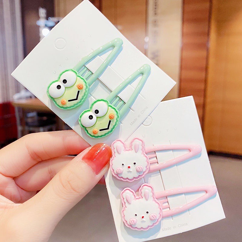HOTTREND- BỘ 2 KẸP TÓC ĐỘNG VẬT DỄ THƯƠNG PHONG CÁCH HÀN QUỐC CHO BÉ YÊU