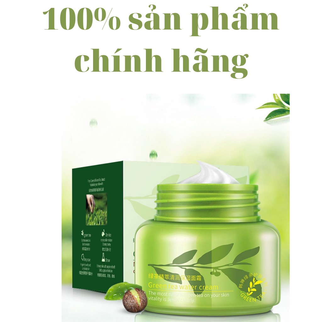 Kem dưỡng ẩm dưỡng trắng da cấp ẩm nước chuyên sâu trà xanh ROREC nội địa Trung