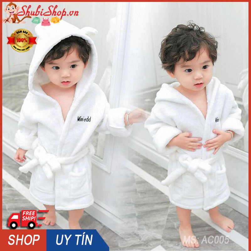 Áo Choàng Tắm Và Đi Biển SWIMSUIT- Mềm Mượt- Dễ Chịu- An Toàn- Làm Qùa Tặng Cho Bé Trai Và Bé Gái 6-20kg -Shubishop