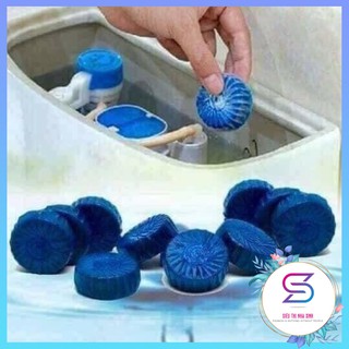 10 Viên tẩy bồn cầu diệt khuẩn, viên thả nước bồn cầu màu xanh khử mùi hôi chống ố vàng