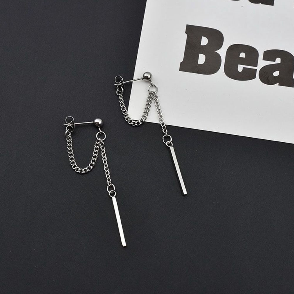 Khuyên Tai Dạng Dây Chuỗi Cá Tính Độc Đáo Phong Cách Hip-Hop