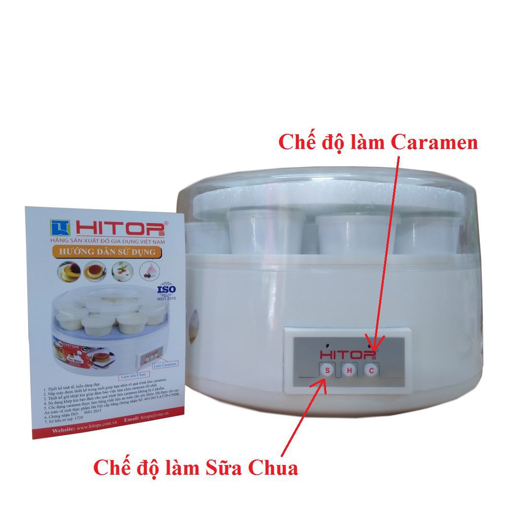 Máy làm Caramen và Sữa Chua Hitops HT83 dễ sử dụng, vệ sinh