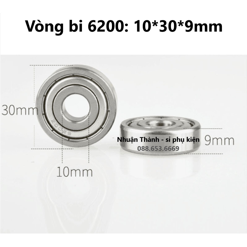 Vòng bi 6200 chuyên dụng cho các loại máy kích thước 10*30*9mm