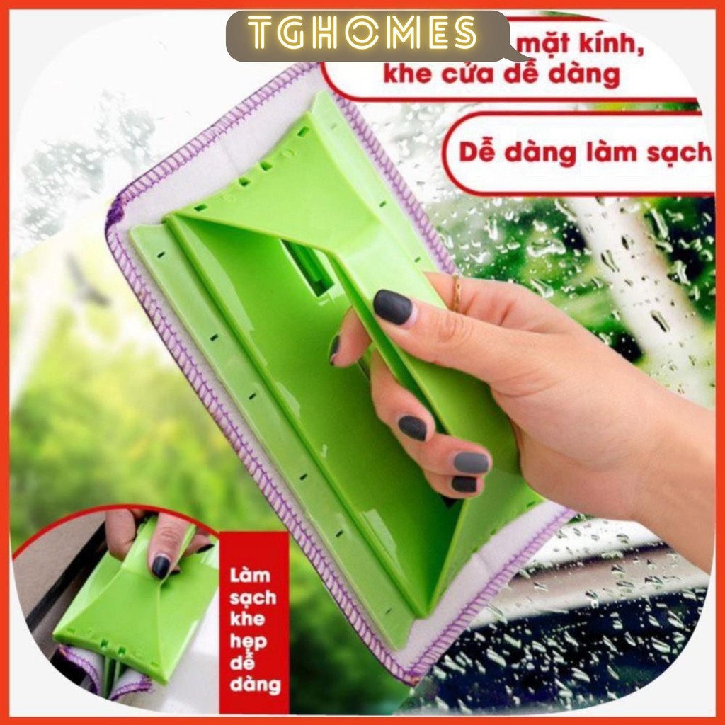 [SIÊU TIỆN ÍCH] Bàn Chà Cửa Kính Cọ Khe Cửa 2in1 Đa Năng-Dụng Cụ Làm Sạch Cửa Sổ Cực Kì Tiện Lợi