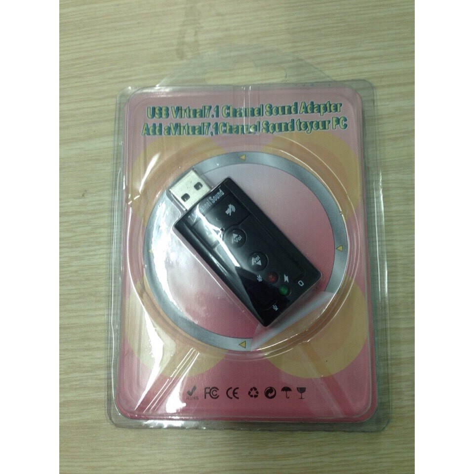 Card âm thanh USB SOUND 7.1 cho máy tính