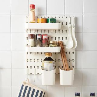 Phụ kiện khay để đồ dùng nhà bếp gắn tường không cần khoan lỗ