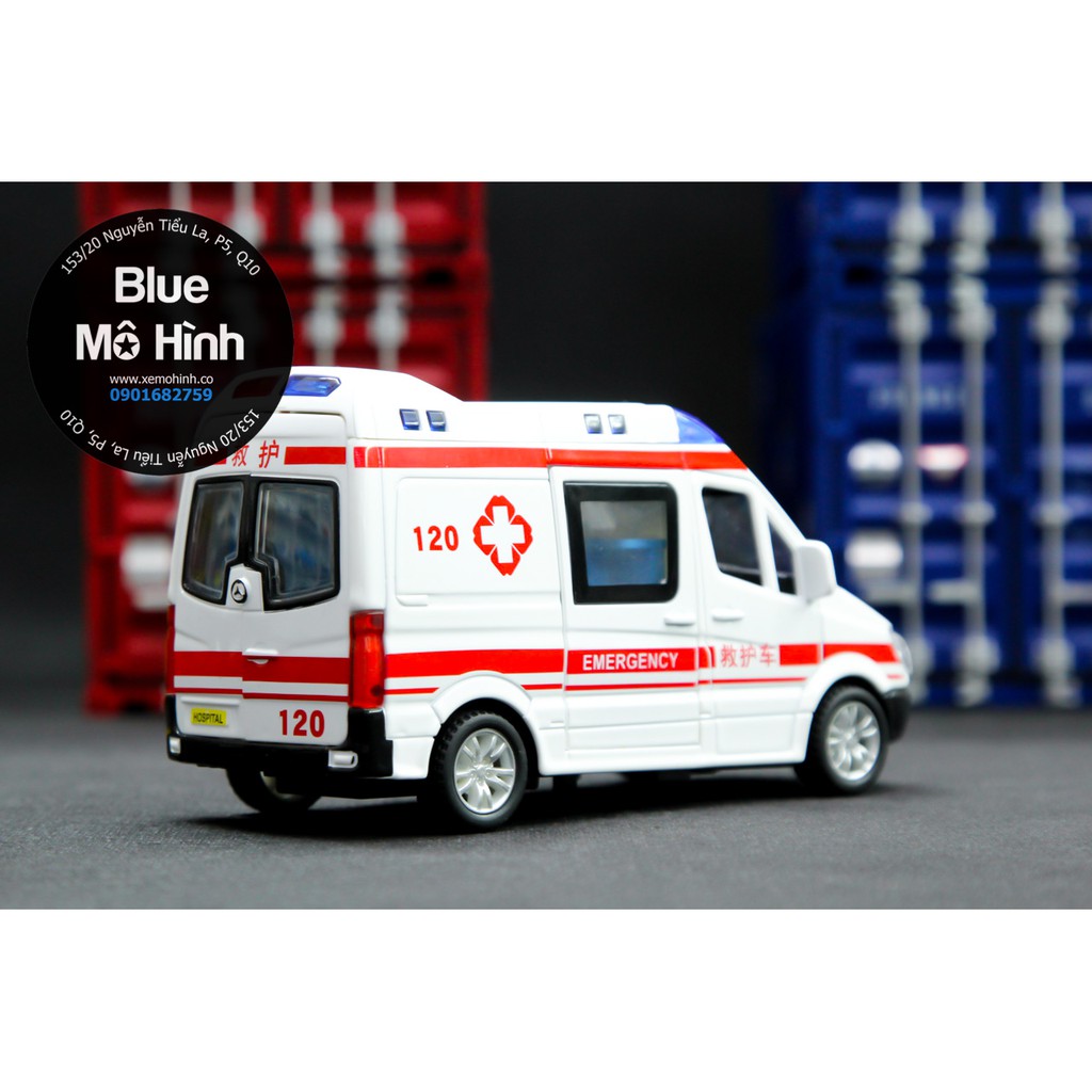 Blue mô hình | Mô hình xe cứu thương xe cấp cứu Ambulance