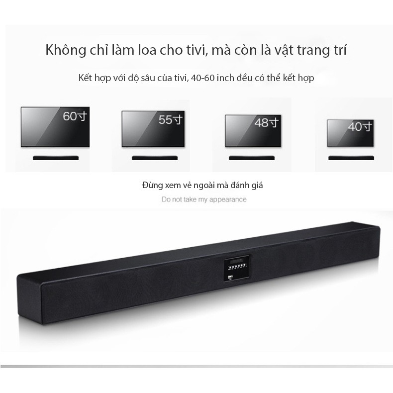 Loa bluetooth A-077 gồm 10 bộ phận âm thanh thiết kế sang trọng âm thanh Surround 3D