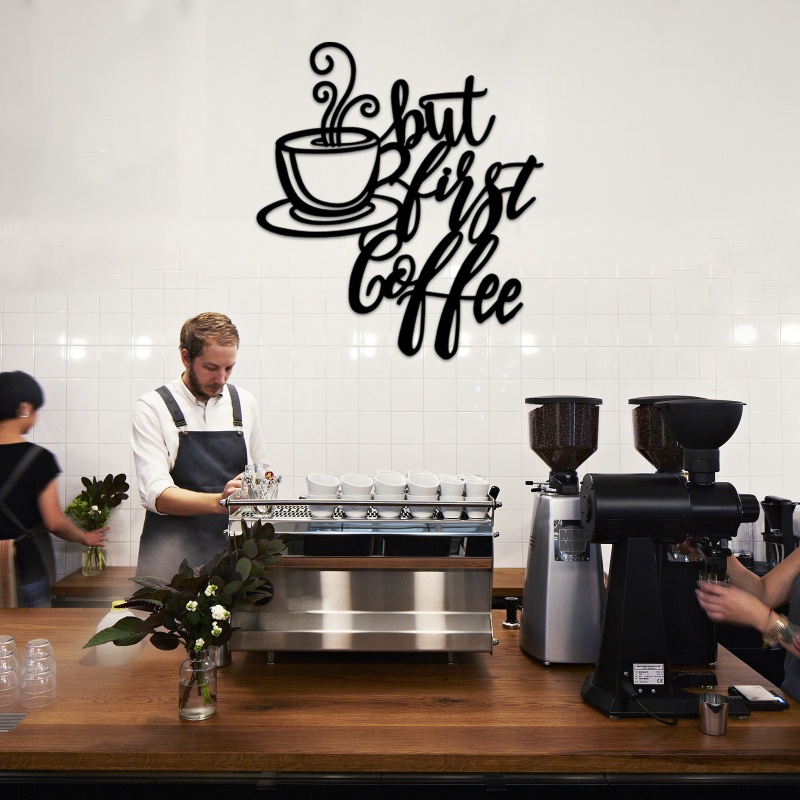 Chữ Kim Loại Màu Đen Treo Tường Trang Trí Quán Cà Phê / Nhà Bếp / Khách Sạn