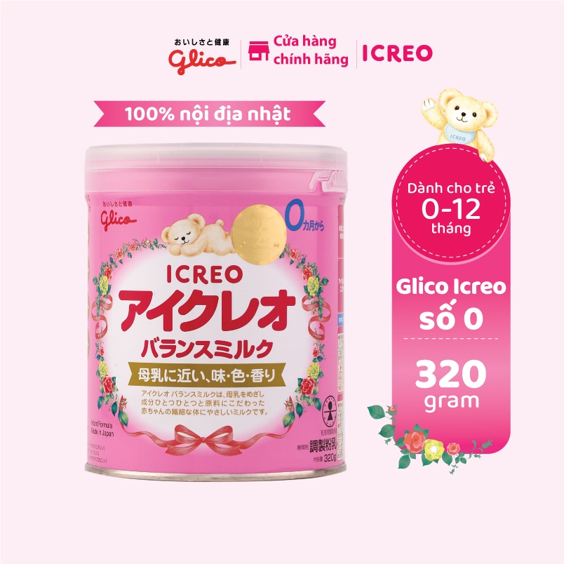 Sữa Glico Icreo Balance Milk (Icreo Số 0) - Lon 320g