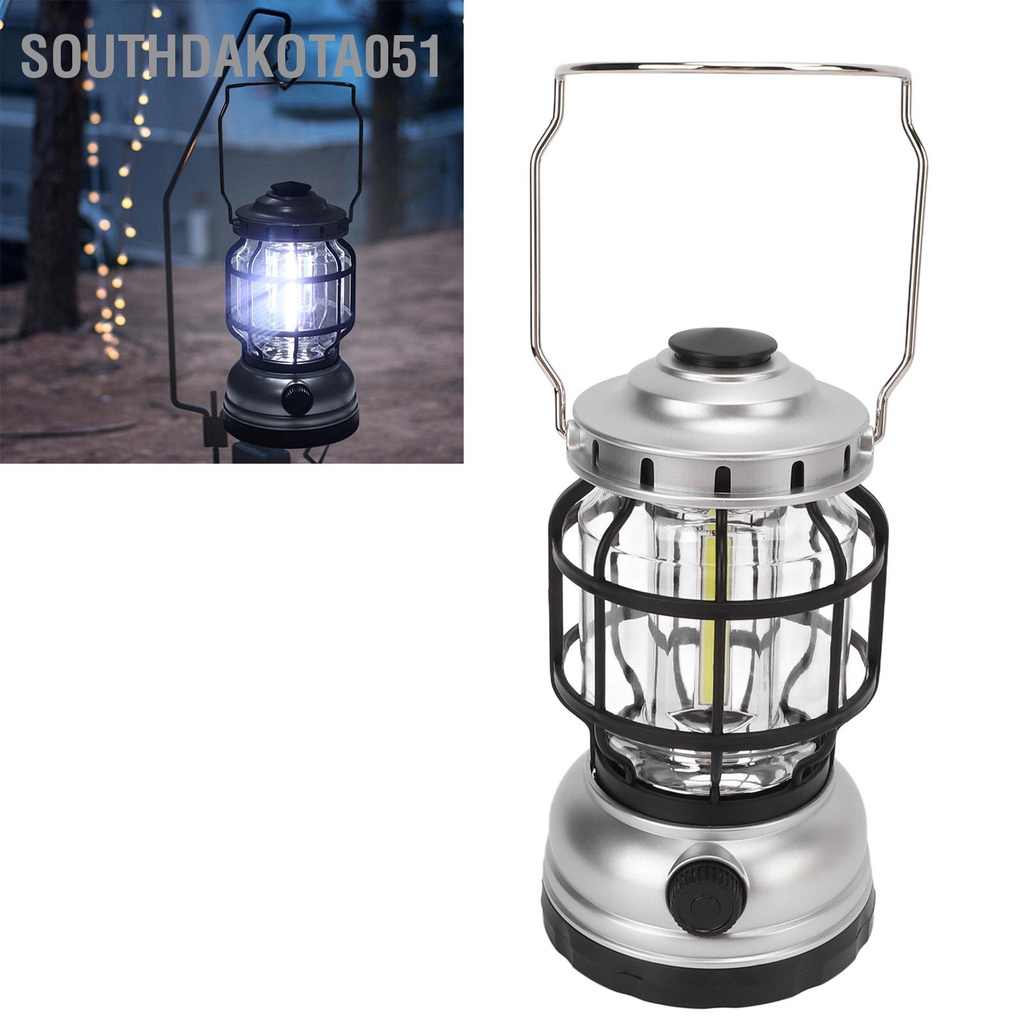 Đèn COB cắm trại ngoài trời sạc USB cổ điển tay cầm di động 1990C