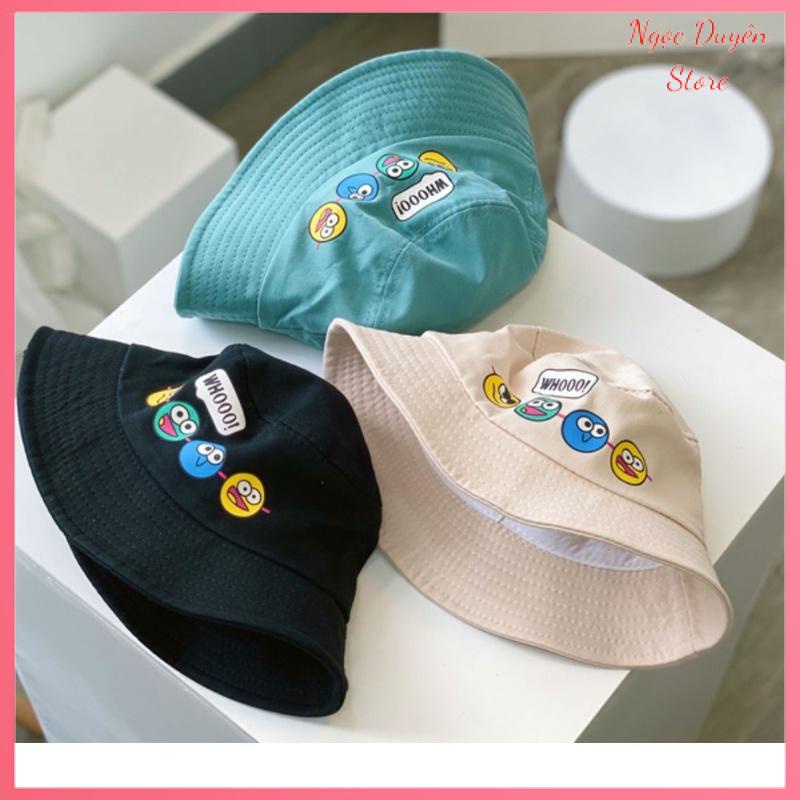 Mũ vành bé gái bé trai Nón Bucket icon cho bé 2-10 tuổi [MU102]