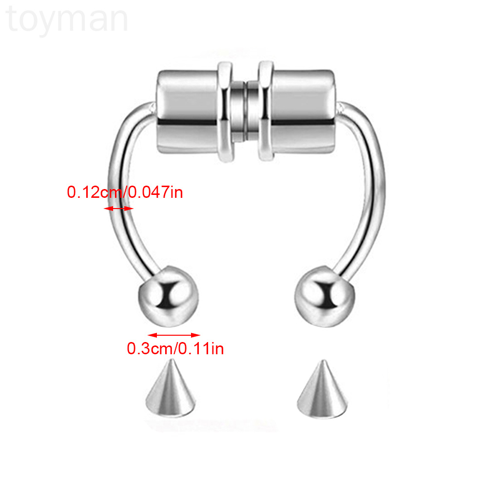 Khuyên Mũi Hình Móng Ngựa Bằng Thép Không Gỉ