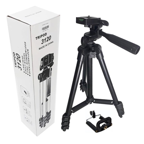 Gậy 3 chân chụp hình điện thoại, máy ảnh Tripod TF - 3120 loại tốt cao 1m02