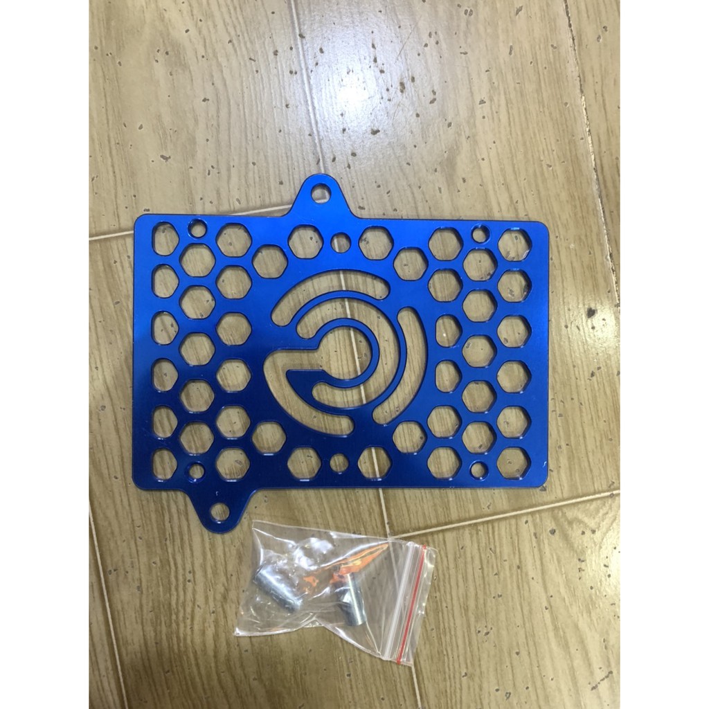 Che két nước xe exciter 150 nhôm cnc màu xanh