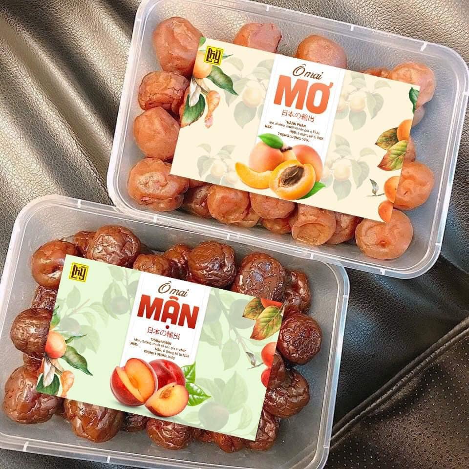 Ô mai mơ mận dẻo có hạt xuất Nhật🍟FREESHIP🍟hộp 500g LHYFOOD ăn vặt Hà Nội