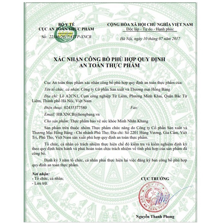 Minh Nhãn Khang Hộp 180 Viên - Giúp Đôi Mắt Luôn Sáng & Ngăn Ngừa Bệnh Lý Về Mắt