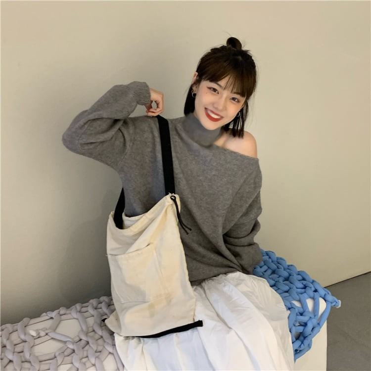 Áo nỉ hở vai phom to dáng suông 4 màu cực giấu dáng chất nỉ ngoại dày dặn cực xinh WK068 | BigBuy360 - bigbuy360.vn