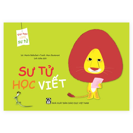 Sách truyền cảm hứng Vui học cùng Sư Tử - Sư Tử học viết