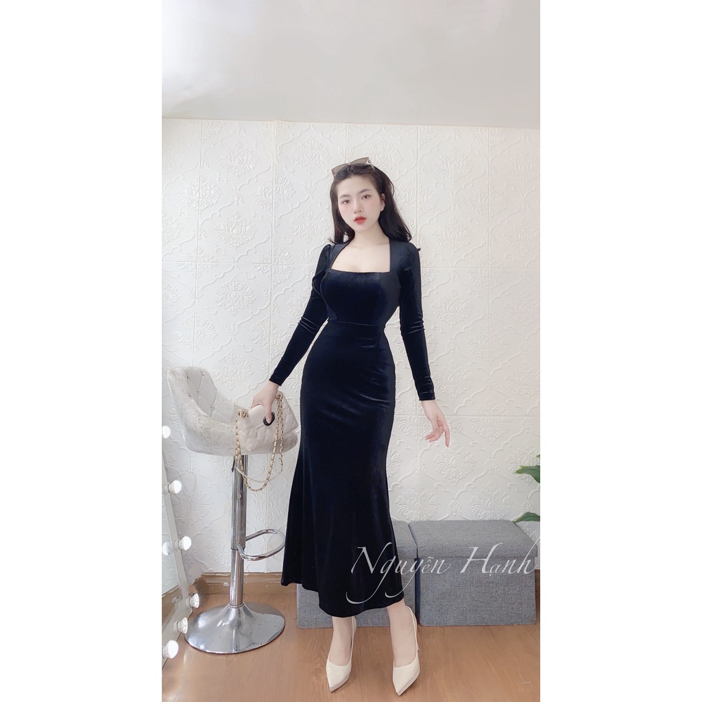Body nhung dài tay cực tôn dáng cho các nàng đi chơi đi tiệc ạ