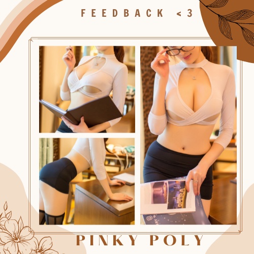 Set Cosplay Nữ Thư Kí Gợi Cảm, đồ ngủ quyến rũ sexy mềm mại PinkyPoly CP18 | BigBuy360 - bigbuy360.vn