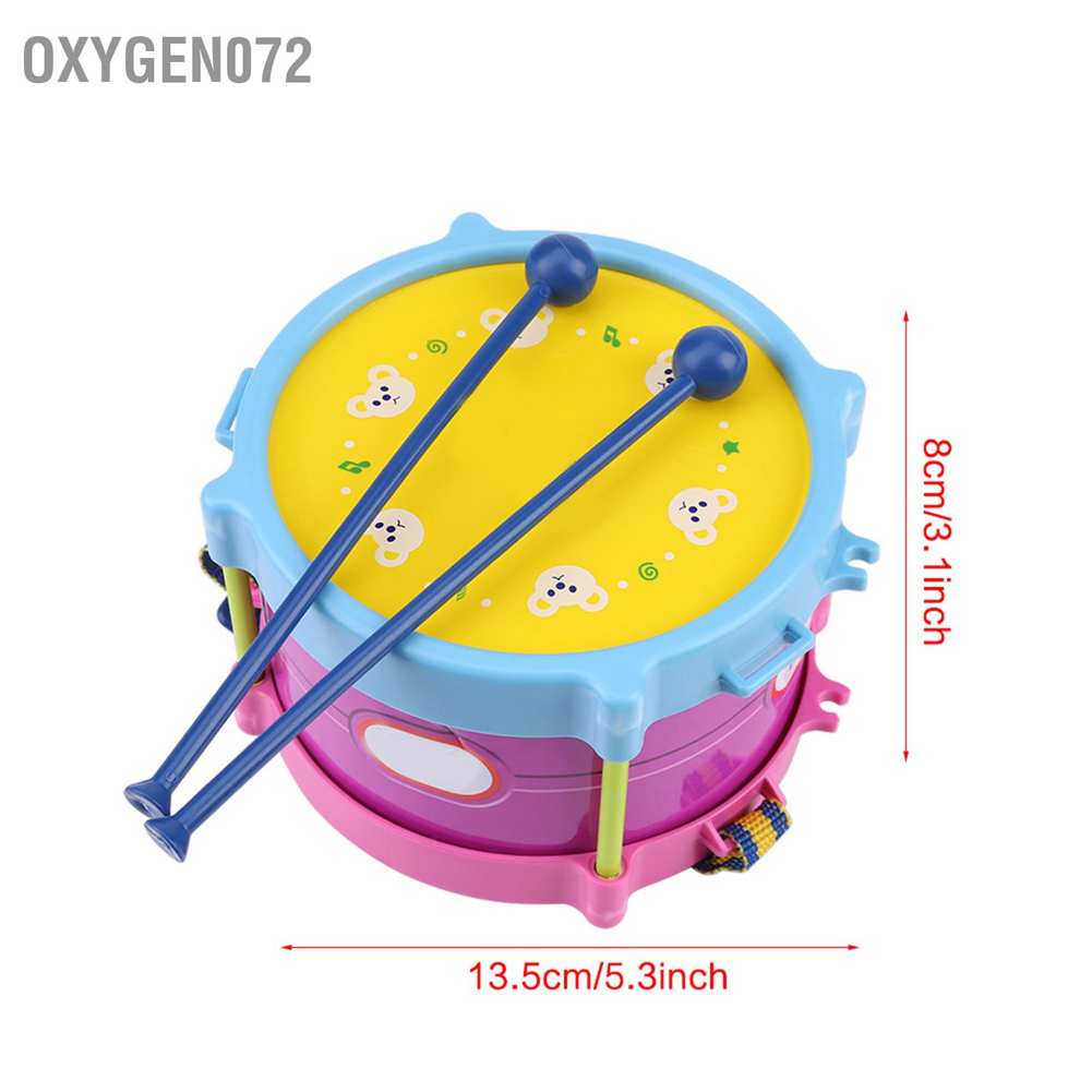 Oxygen072 Bộ Nhạc Cụ Đồ Chơi 5 Món Nhạc cụ - giáo dục Trẻ em trống chuông cát búa kèn