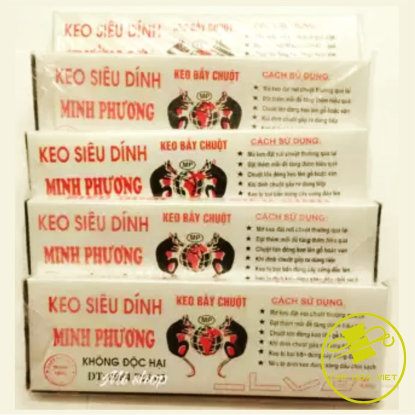 Keo dính chuột hộp Minh Phương (117 Gram 1 hộp)