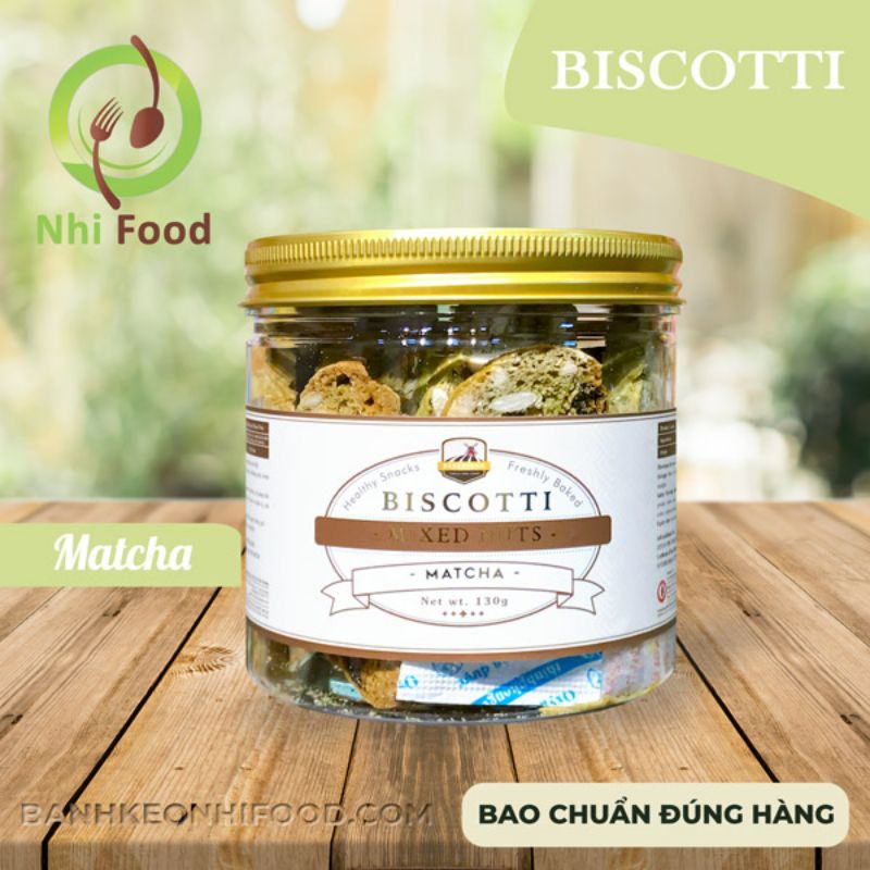 Bánh Biscotti Mix Nuts Ăn Kiêng, Gồm 3 Vị, Hủ 130g