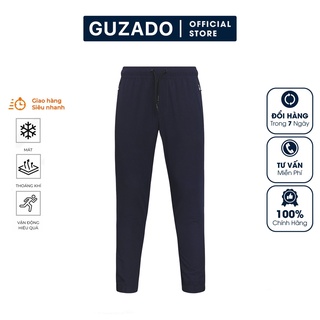 Quần Dài Thể Thao Nam GUZADO, Chất Vải Gió Mềm,Mịn, Không Nhăn Nhàu, Cạp Chun Trẻ Trung, Phong Cách GDC2101