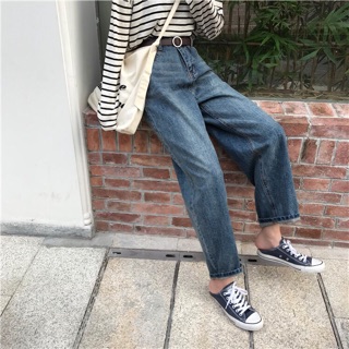 Baggy Jeans Ống Rộng Basic