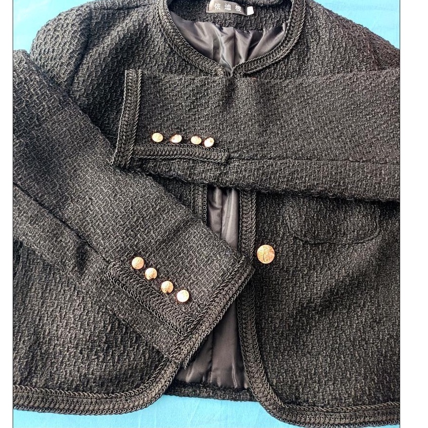Áo dạ tweed thu đông thời trang cho nữ con đỏng đảnh AO048
