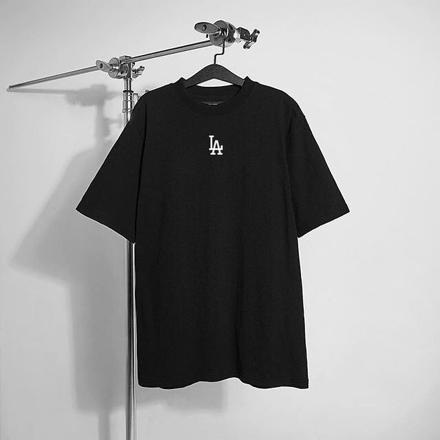 Áo thun LA T-Shirt Black / White Cotton Overfit Local brand