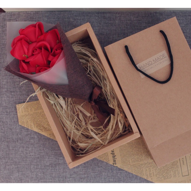 💐Hoa Hồng Sáp 7 Bông Full Box